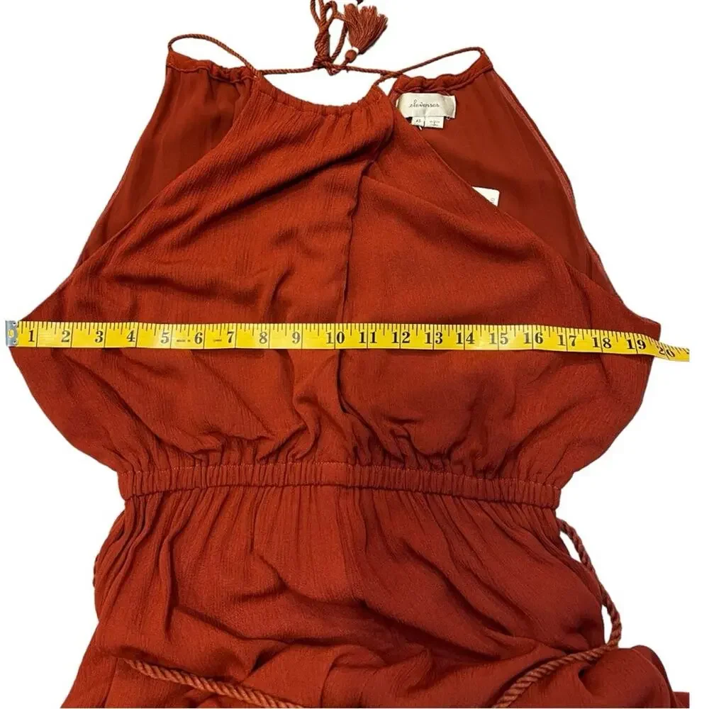 Anthropology Elevenses Burnt Orange North Beach Jumpsuit NWT - Picture 15 of 16